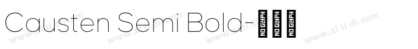 Causten Semi Bold字体转换